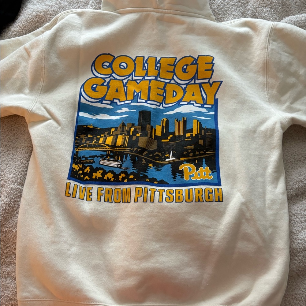 College Gameday Hoodie with Pittsburgh Skyline